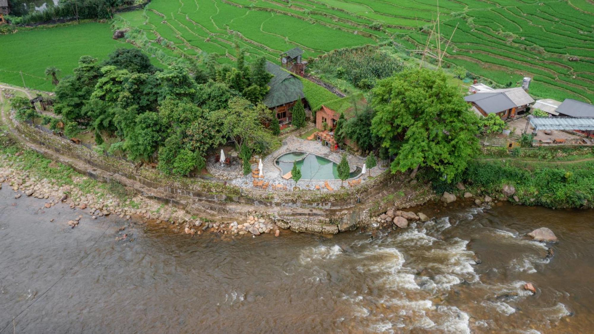 Sapa Riverside Ecolodge & Spa Buitenkant foto